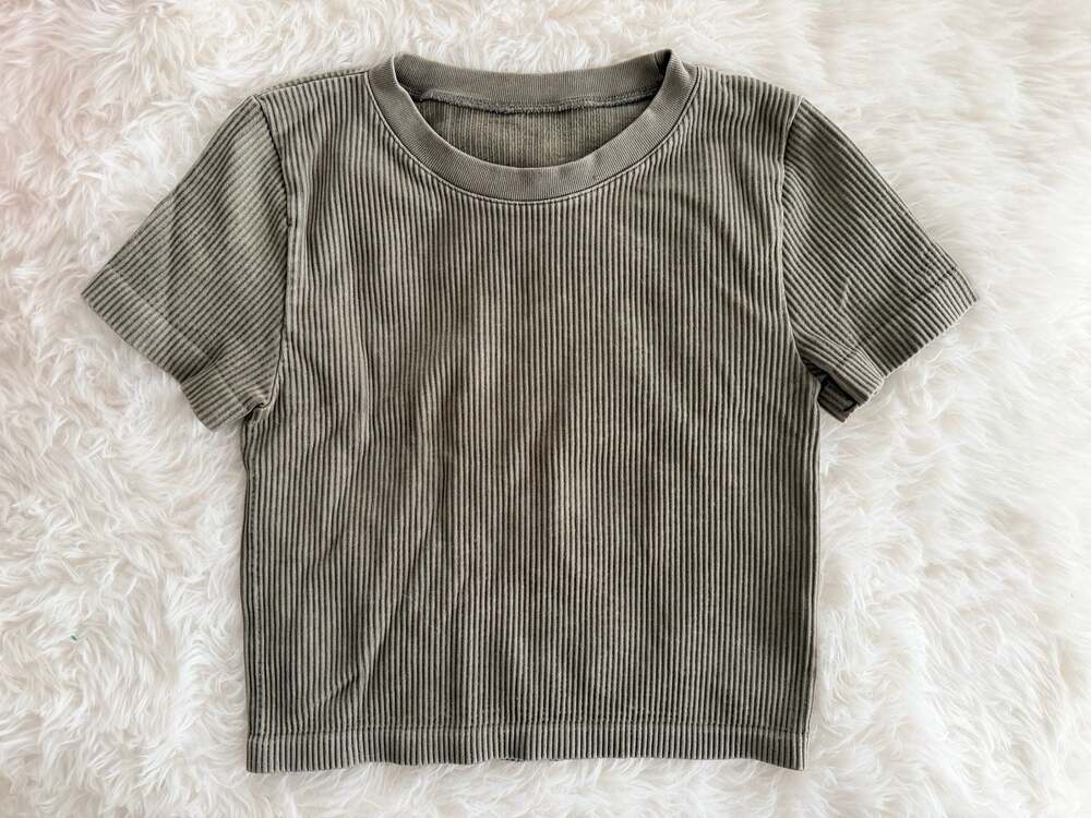 Urban Outfitters Out From Under Seamless Ribbed Short Sleeve Crop Top